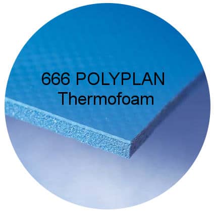 Совместимым элементом для используемого сердечника с сердечником 60 мм является ПВХ-материал Sattler с базовым параметром 0,08 Вт / м2К (Polyplan termofoam 666), который можно использовать только на поверхности крыши